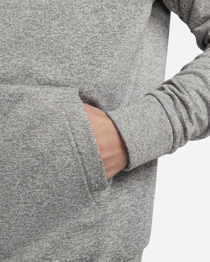 Sudadera Con Capucha Nike Therma-FIT 1/4-Zip Fitness Hombre Gris Oscuro Negras | LTDME-6251