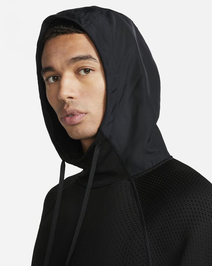 Sudadera Con Capucha Nike Therma-FIT ADV A.P.S. Fleece Fitness Hombre Negras Blancas | OILNS-9172