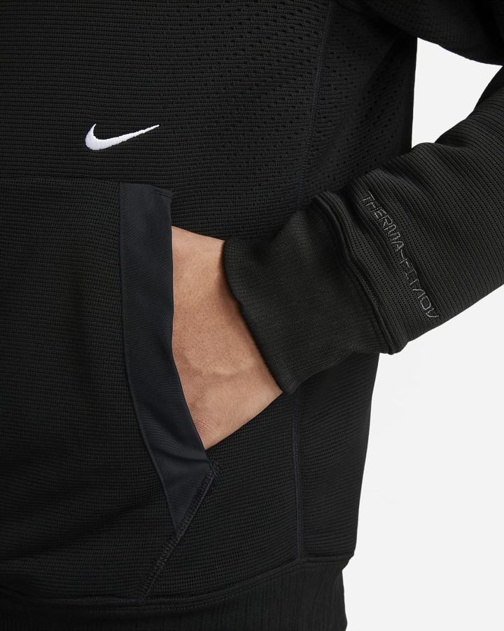 Sudadera Con Capucha Nike Therma-FIT ADV A.P.S. Fleece Fitness Hombre Negras Blancas | OILNS-9172
