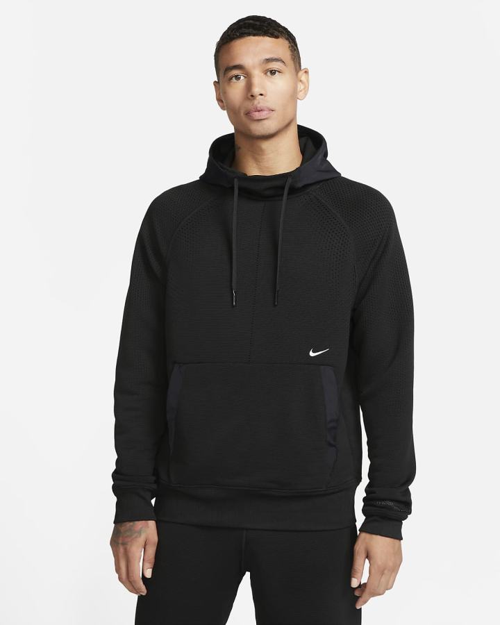 Sudadera Con Capucha Nike Therma-FIT ADV A.P.S. Fleece Fitness Hombre Negras Blancas | OILNS-9172