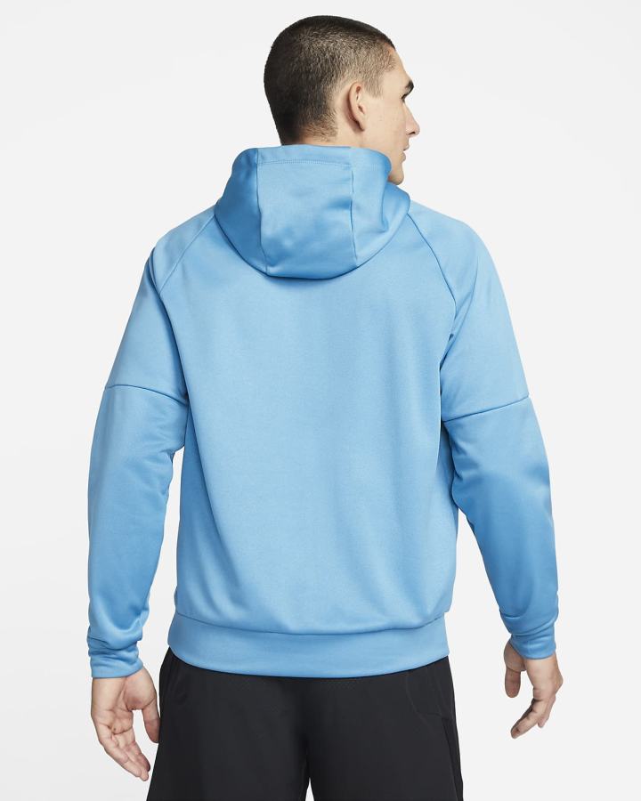 Sudadera Con Capucha Nike Therma-FIT Estampadas Baseball Hombre Azules | ZBFSI-9342