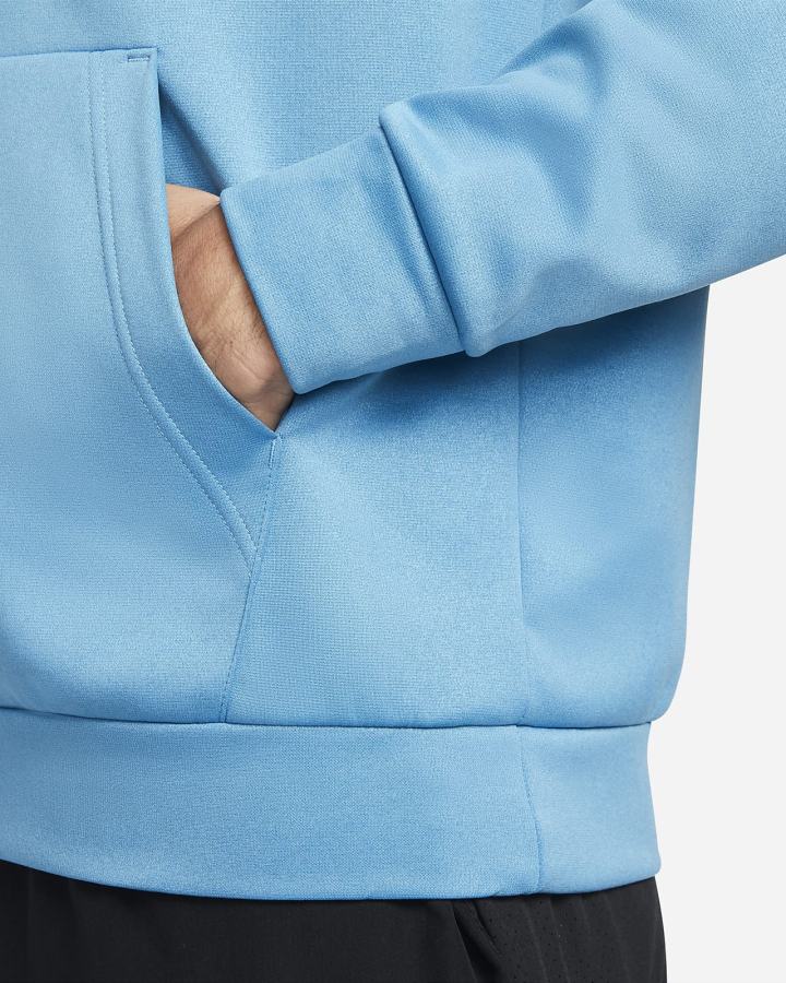 Sudadera Con Capucha Nike Therma-FIT Estampadas Baseball Hombre Azules | ZBFSI-9342