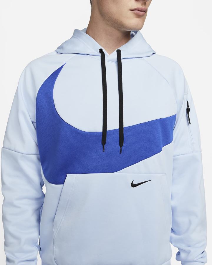 Sudadera Con Capucha Nike Therma-FIT Fitness Hombre Azules Azul Real Negras | BEWCL-9764