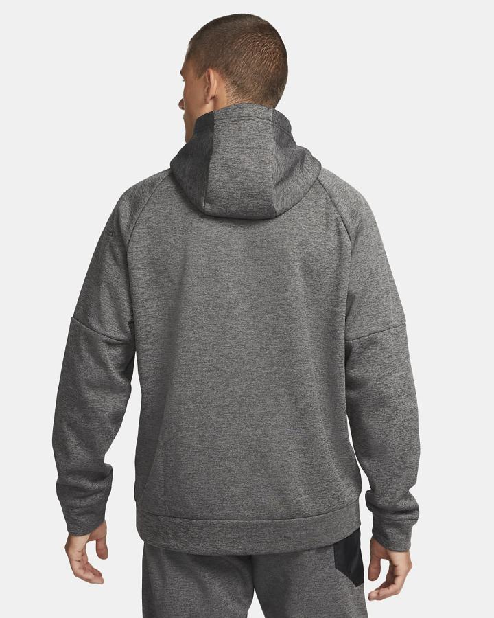 Sudadera Con Capucha Nike Therma-FIT Fitness Hombre Gris Gris Oscuro Negras | LQJRH-3298