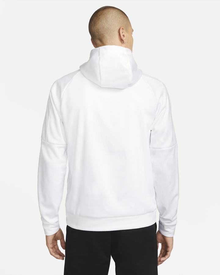 Sudadera Con Capucha Nike Therma-FIT Fitness Hombre Blancas Negras | PDSZM-9620
