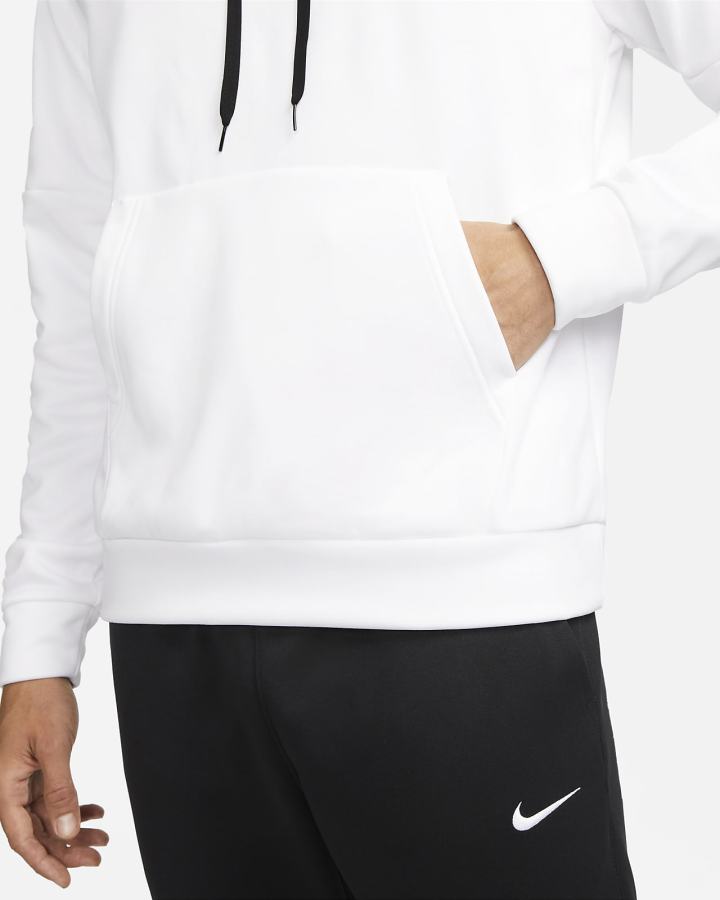 Sudadera Con Capucha Nike Therma-FIT Fitness Hombre Blancas Negras | PDSZM-9620