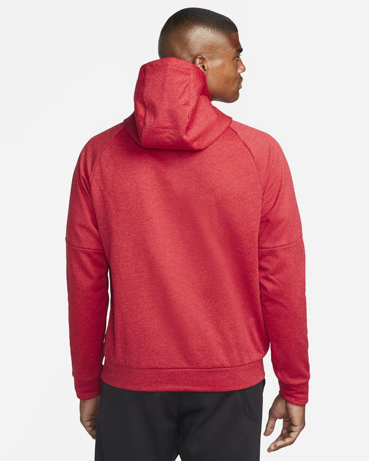 Sudadera Con Capucha Nike Therma-FIT Fitness Hombre Rojas Negras | RNTUG-2853
