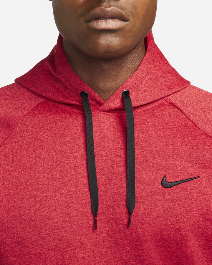 Sudadera Con Capucha Nike Therma-FIT Fitness Hombre Rojas Negras | RNTUG-2853
