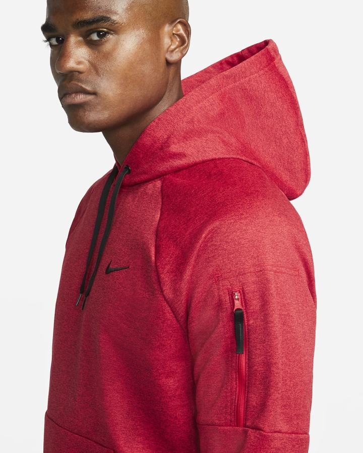 Sudadera Con Capucha Nike Therma-FIT Fitness Hombre Rojas Negras | RNTUG-2853