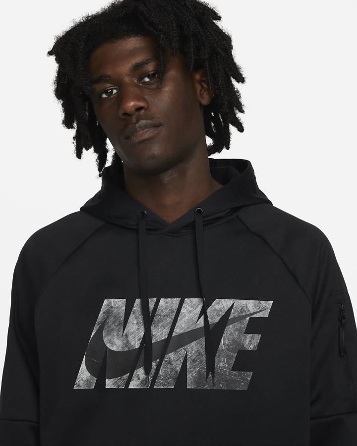 Sudadera Con Capucha Nike Therma-FIT Fitness Hombre Negras Gris | RUXOH-7960