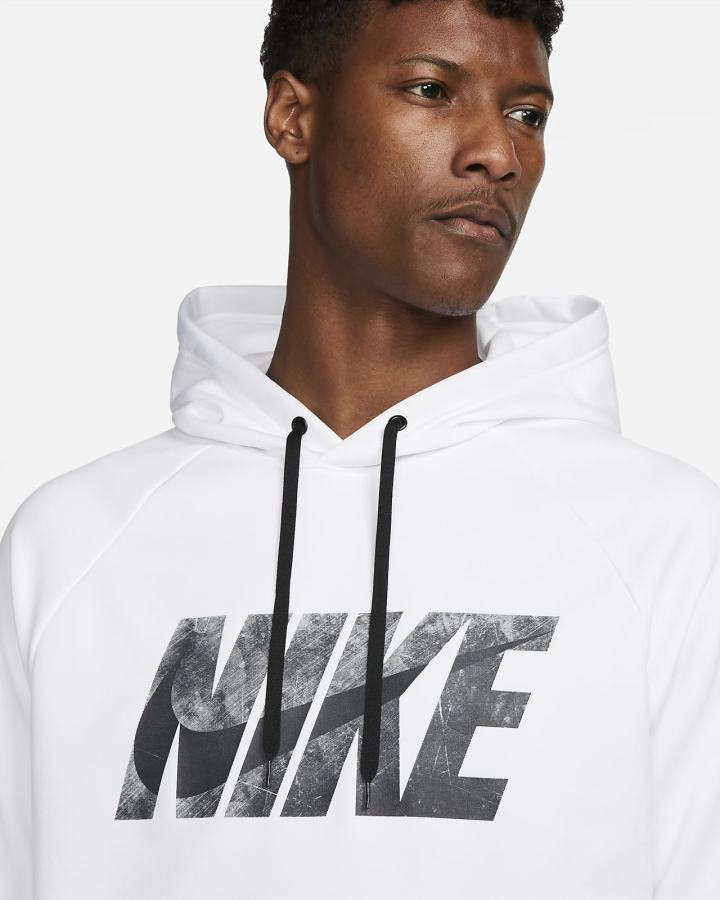 Sudadera Con Capucha Nike Therma-FIT Fitness Hombre Blancas Negras | SXFWT-0128