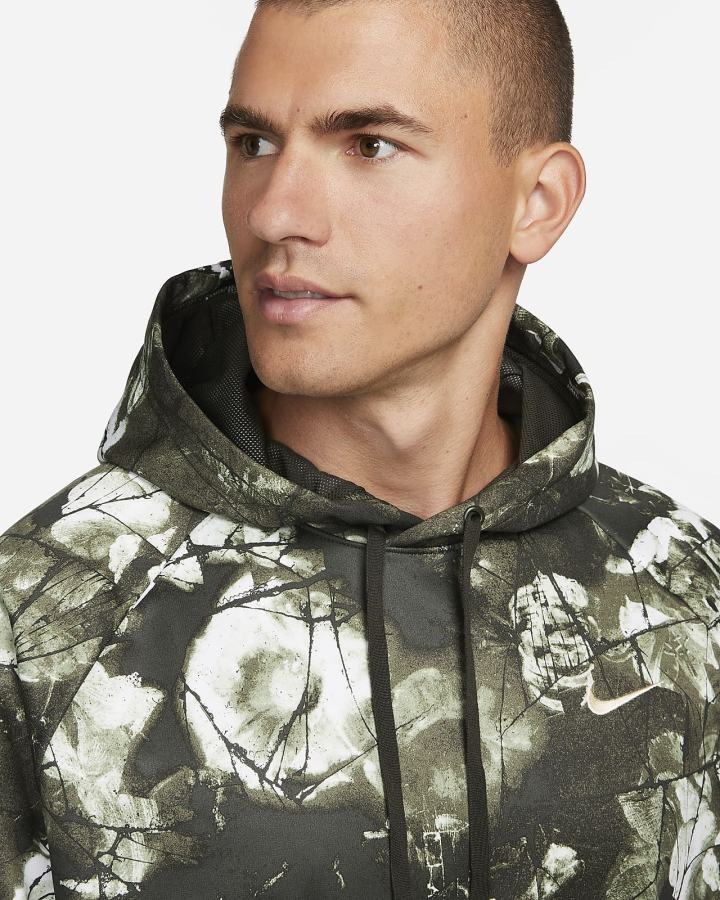 Sudadera Con Capucha Nike Therma-FIT Fitness Hombre Verde | VDIAQ-4510