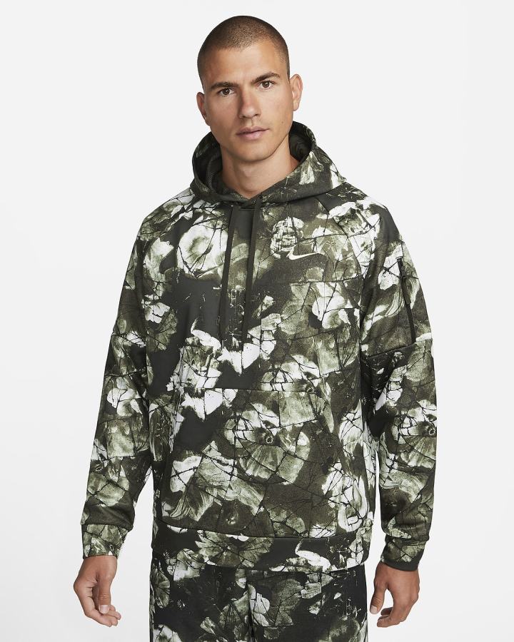 Sudadera Con Capucha Nike Therma-FIT Fitness Hombre Verde | VDIAQ-4510