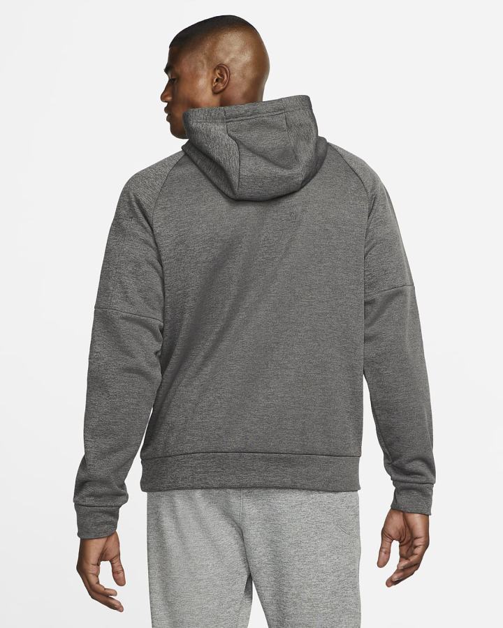 Sudadera Con Capucha Nike Therma-FIT Fitness Hombre Gris Negras | VFOUY-5689