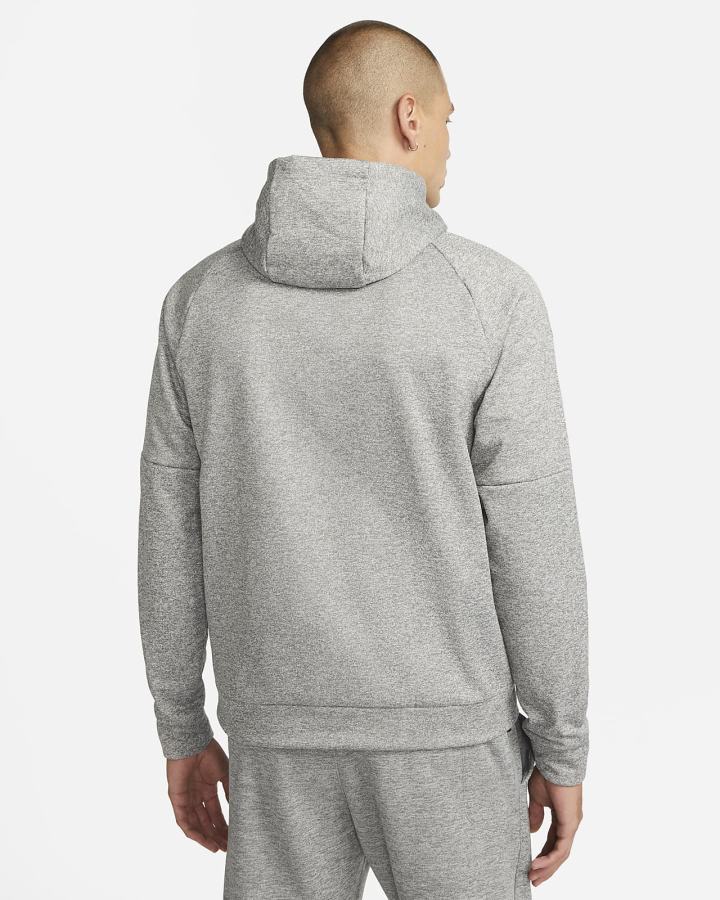 Sudadera Con Capucha Nike Therma-FIT Fitness Hombre Gris Oscuro Negras | XSOBY-6275