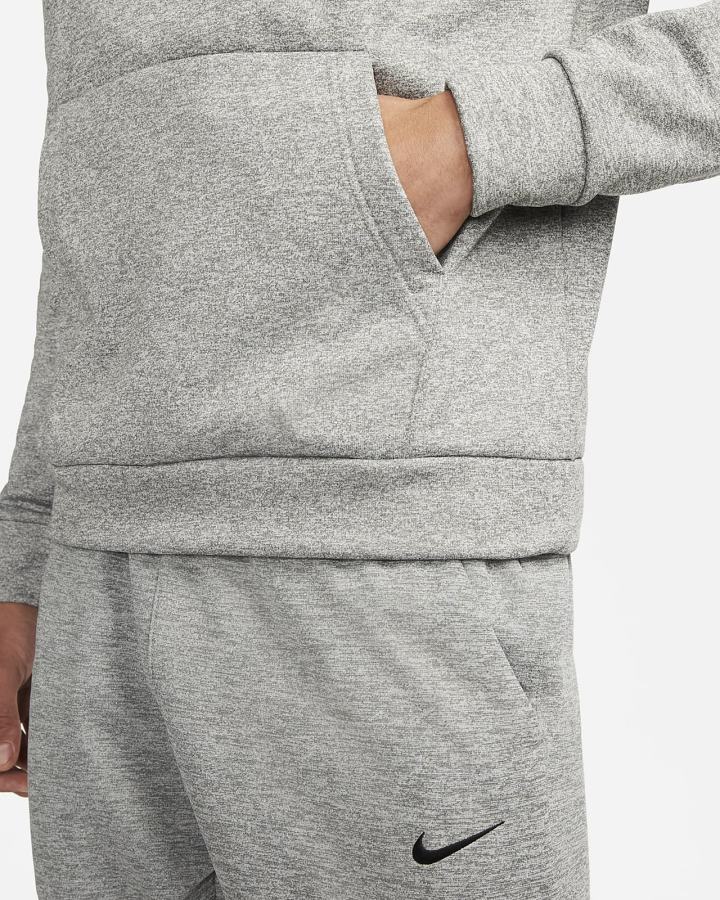 Sudadera Con Capucha Nike Therma-FIT Fitness Hombre Gris Oscuro Negras | XSOBY-6275