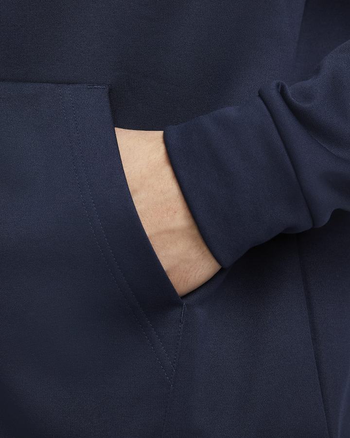 Sudadera Con Capucha Nike Therma-FIT Full-Zip Fitness Hombre Obsidian Negras | KVXFQ-0467