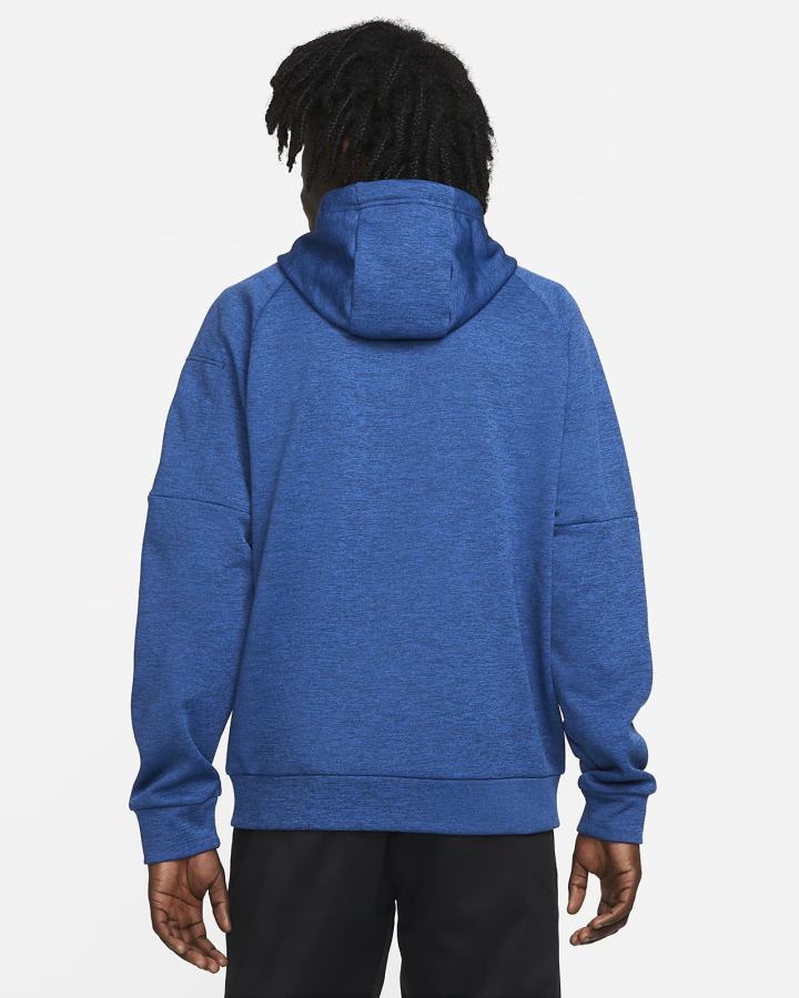 Sudadera Con Capucha Nike Therma-FIT Full-Zip Fitness Hombre Azules Azul Real Negras | MGIDV-8906