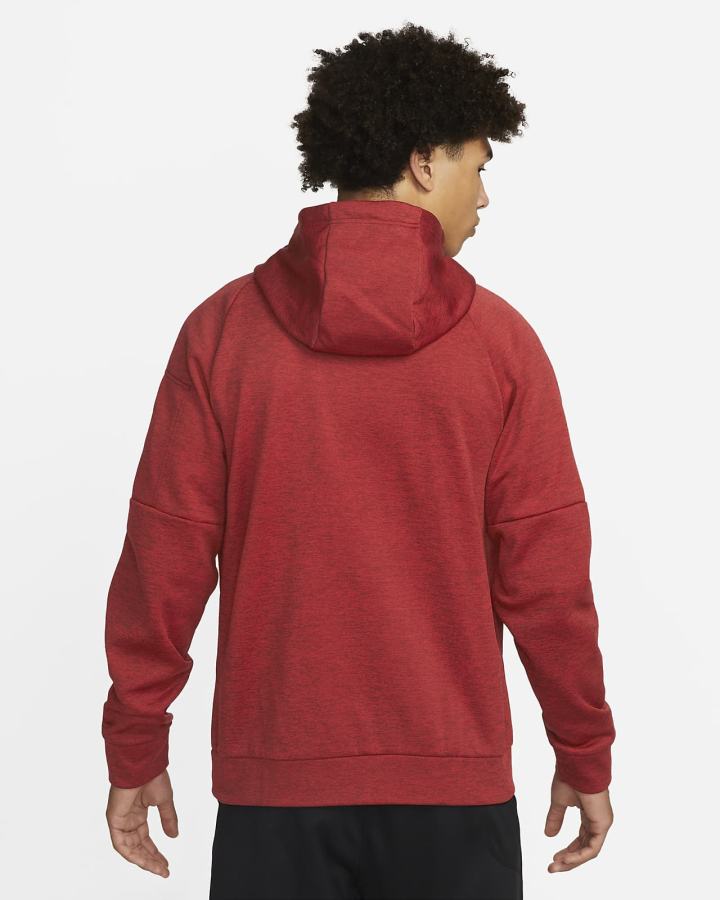 Sudadera Con Capucha Nike Therma-FIT Full-Zip Fitness Hombre Rojas Negras | MKWZN-2857