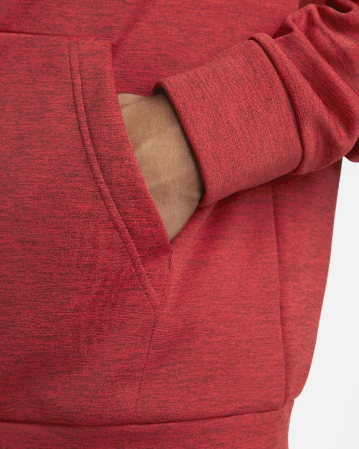 Sudadera Con Capucha Nike Therma-FIT Full-Zip Fitness Hombre Rojas Negras | MKWZN-2857