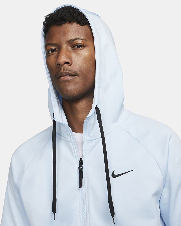 Sudadera Con Capucha Nike Therma-FIT Full-Zip Fitness Hombre Azules Negras | SENWH-4710