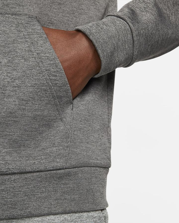 Sudadera Con Capucha Nike Therma-FIT Full-Zip Fitness Hombre Gris Gris Oscuro Negras | XIAZT-5870