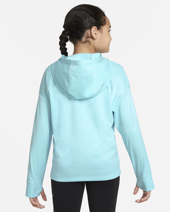 Sudadera Con Capucha Nike Therma-FIT Kids Training Niña Blancas | SYLZF-1028