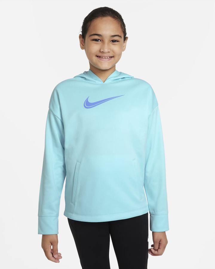 Sudadera Con Capucha Nike Therma-FIT Kids Training Niña Blancas | SYLZF-1028
