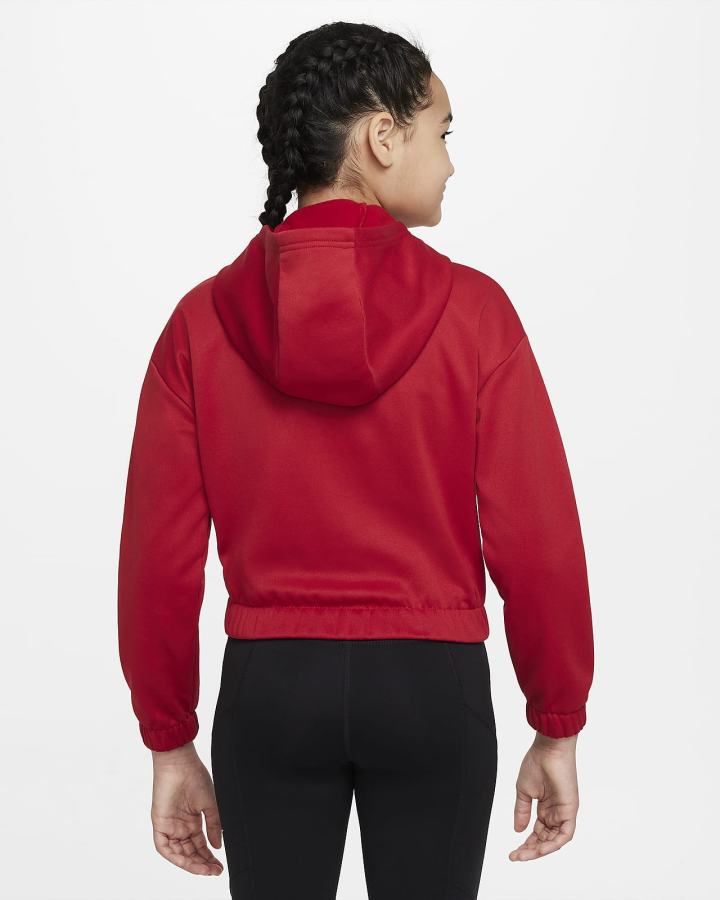 Sudadera Con Capucha Nike Therma-FIT Kids (Extended Size) Niña Rojas Blancas | UYBLK-0548