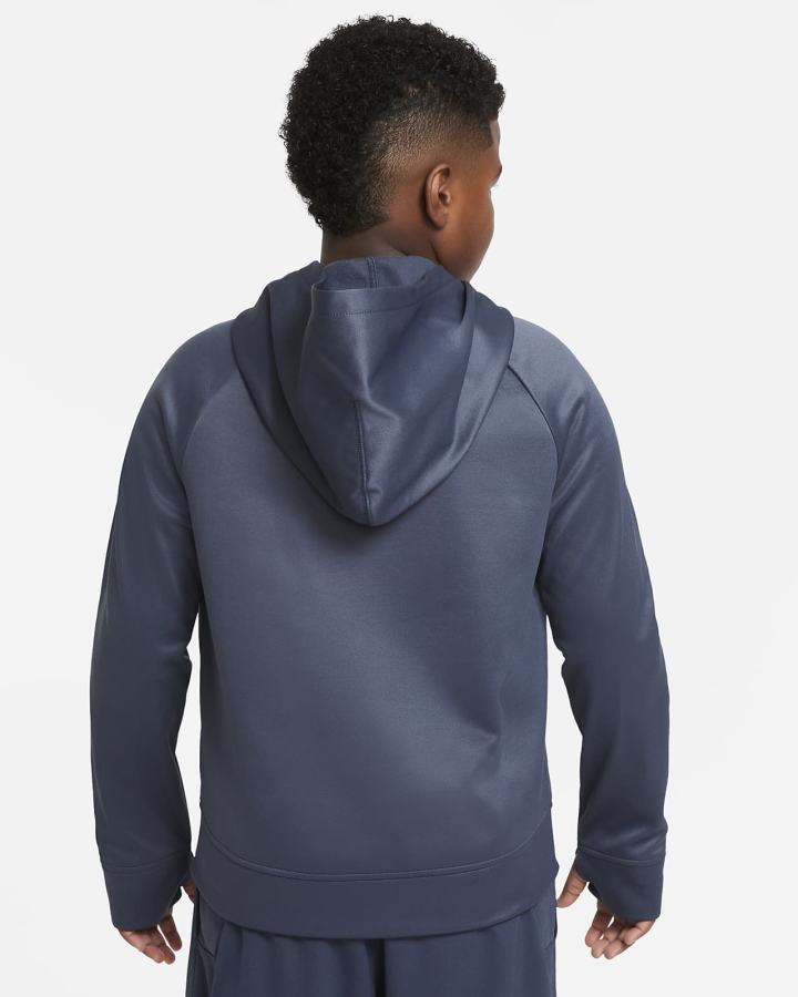 Sudadera Con Capucha Nike Therma-FIT Kids Estampadas Niño Azules Verde | VGUBY-9634