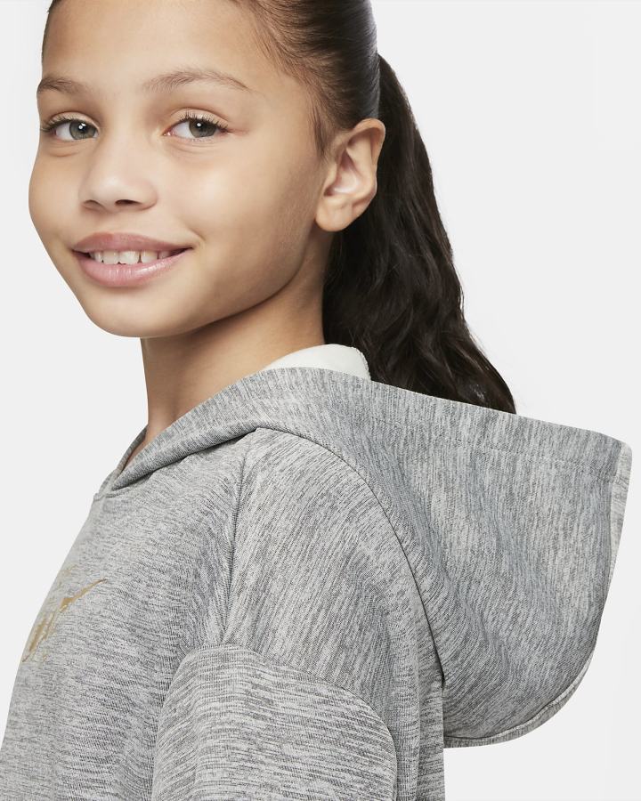Sudadera Con Capucha Nike Therma-FIT Kids Niña Negras | WPUDR-8253