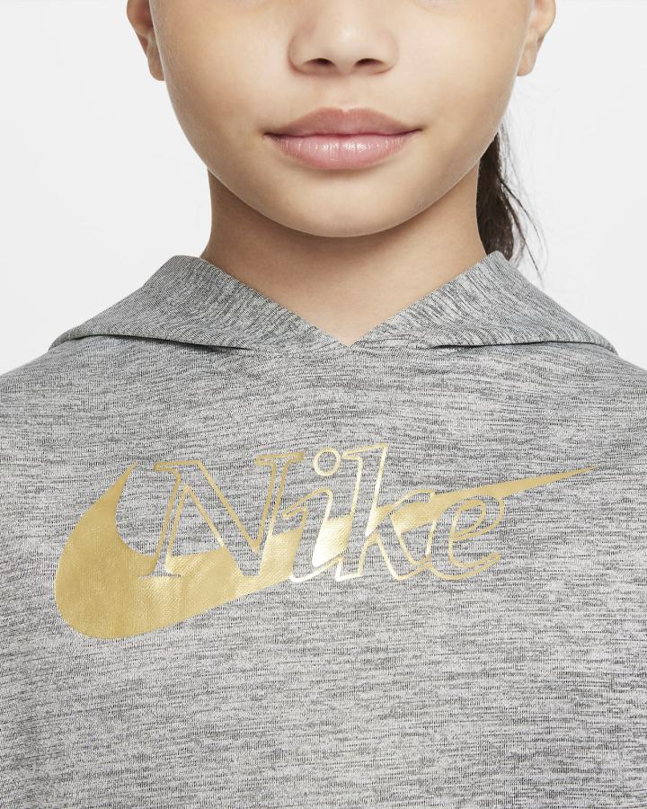 Sudadera Con Capucha Nike Therma-FIT Kids Niña Negras | WPUDR-8253