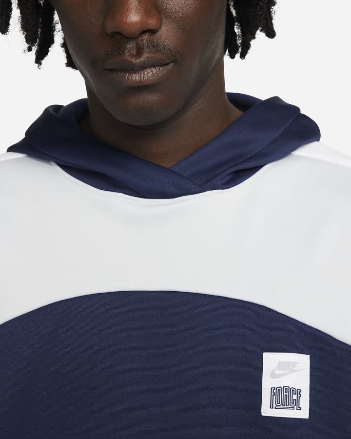 Sudadera Con Capucha Nike Therma-FIT Starting 5 Basketball Hombre Azul Marino Plateadas Blancas Gris | FUZEY-9675