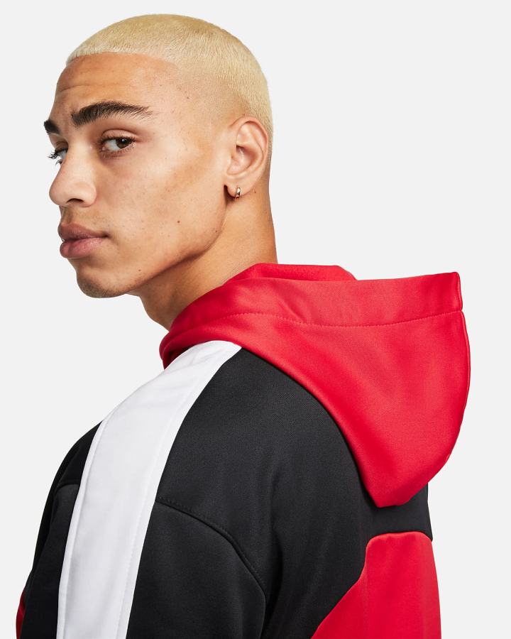 Sudadera Con Capucha Nike Therma-FIT Starting 5 Basketball Hombre Rojas Negras Blancas | GNDFS-2974