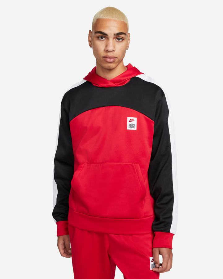 Sudadera Con Capucha Nike Therma-FIT Starting 5 Basketball Hombre Rojas Negras Blancas | GNDFS-2974