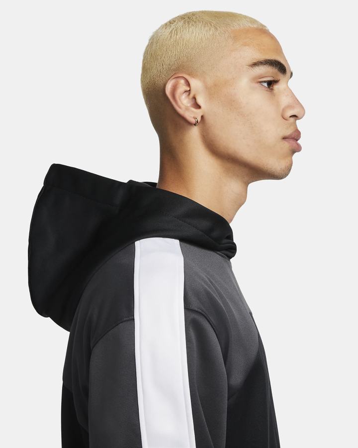 Sudadera Con Capucha Nike Therma-FIT Starting 5 Basketball Hombre Negras Gris Oscuro Blancas | HAZTV-6579