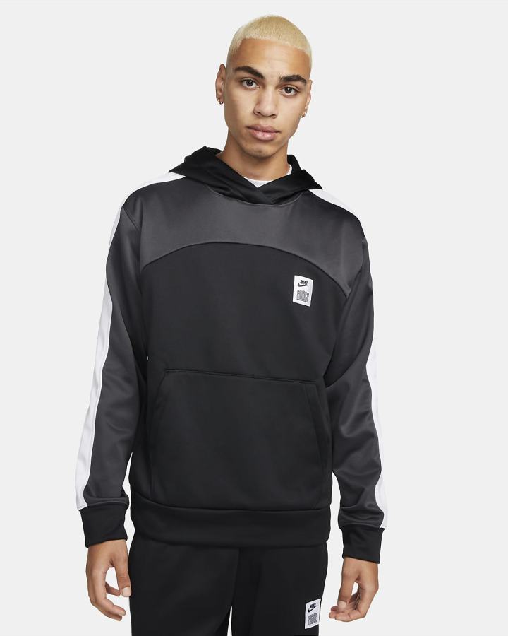 Sudadera Con Capucha Nike Therma-FIT Starting 5 Basketball Hombre Negras Gris Oscuro Blancas | HAZTV-6579
