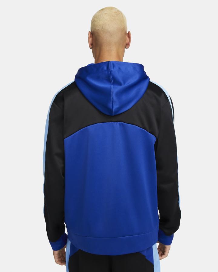 Sudadera Con Capucha Nike Therma-FIT Starting 5 Basketball Hombre Azul Real Negras Azules Negras | ULOTV-9105