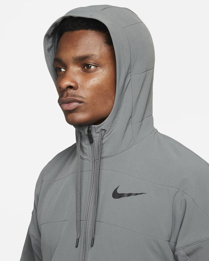 Sudadera Con Capucha Nike Therma-FIT Winterized Full-Zip Training Hombre Gris Negras | ZTXHR-7041
