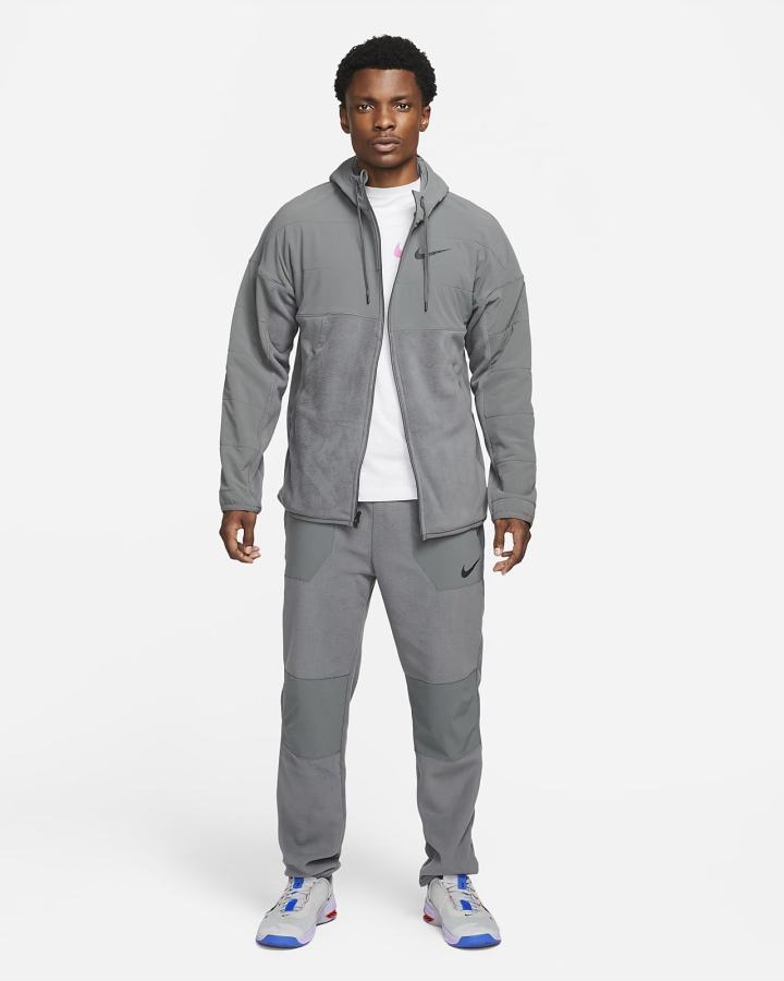 Sudadera Con Capucha Nike Therma-FIT Winterized Full-Zip Training Hombre Gris Negras | ZTXHR-7041