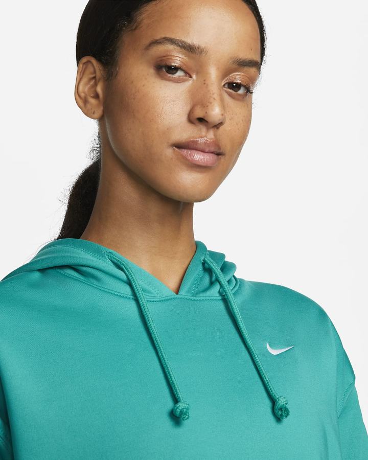 Sudadera Con Capucha Nike Therma Training Mujer Verde Blancas | DAWGT-7561