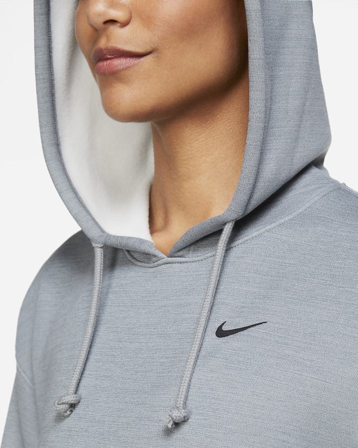 Sudadera Con Capucha Nike Therma Training Mujer Gris Negras | ZYQKC-2601