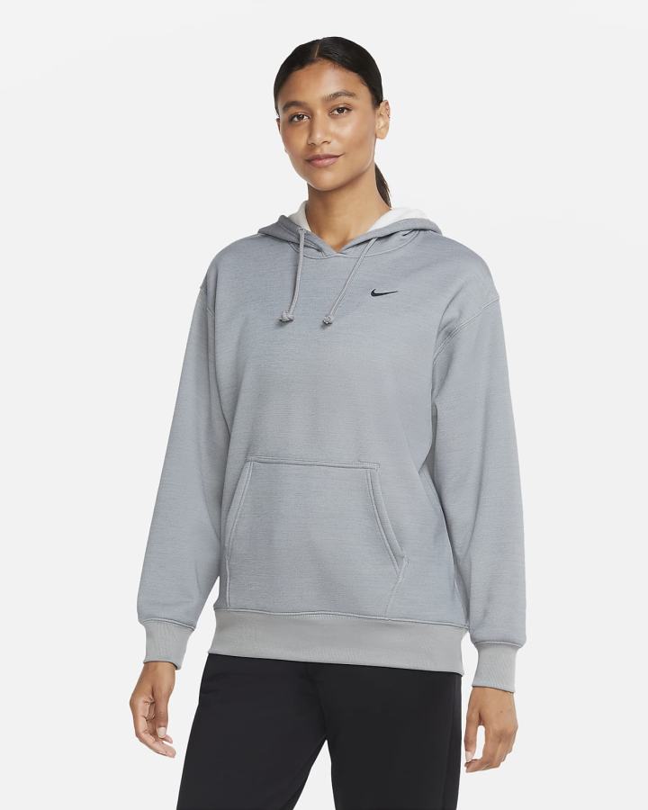 Sudadera Con Capucha Nike Therma Training Mujer Gris Negras | ZYQKC-2601