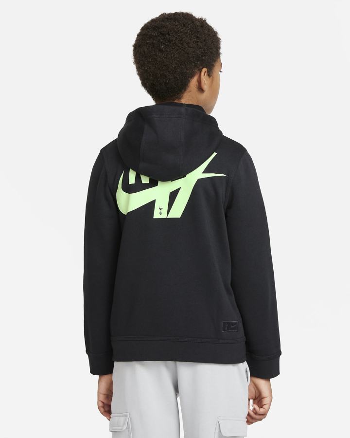 Sudadera Con Capucha Nike Tottenham Hotspur Club Fleece Kids Full-Zip Niño Negras Verde | BMQJF-8572