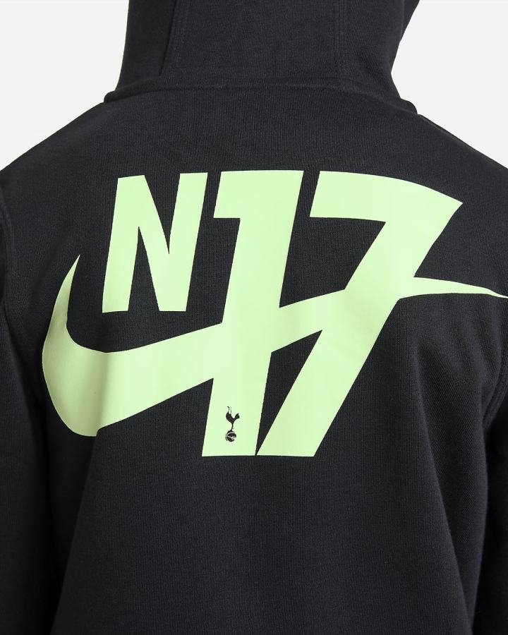 Sudadera Con Capucha Nike Tottenham Hotspur Club Fleece Kids Full-Zip Niño Negras Verde | BMQJF-8572