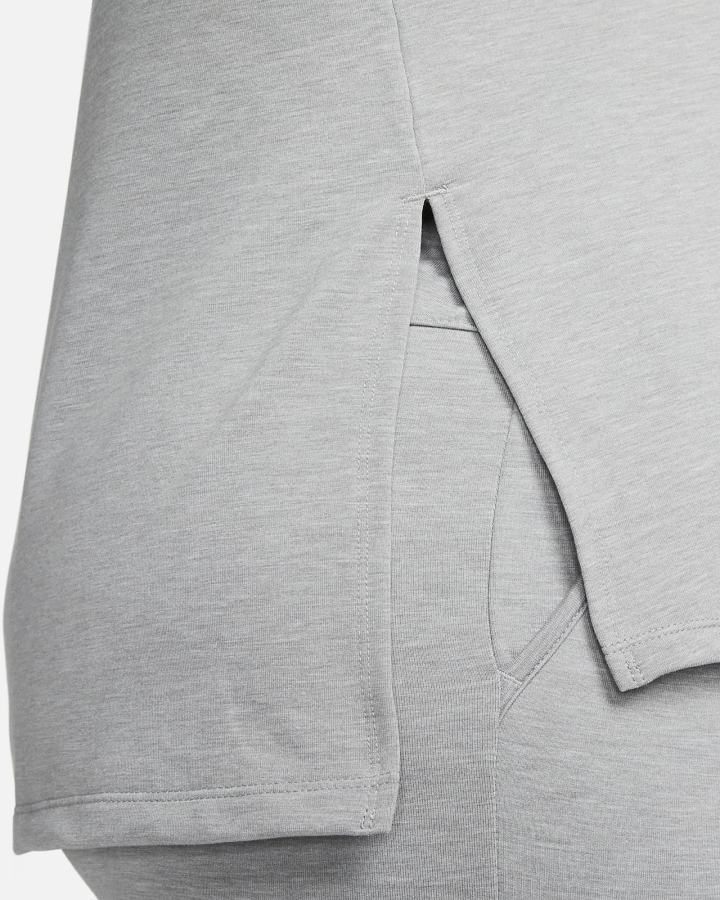 Sudadera Con Capucha Nike Yoga Dri-FIT Fleece Mujer Gris | CSBZE-1753