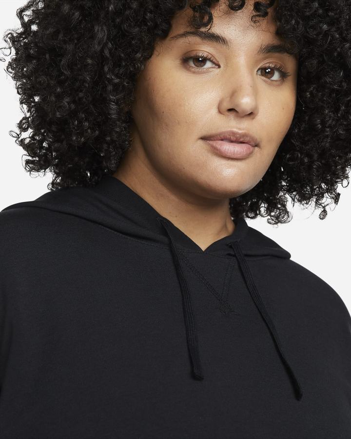 Sudadera Con Capucha Nike Yoga Dri-FIT Fleece Mujer Negras Gris | GUEIA-5374
