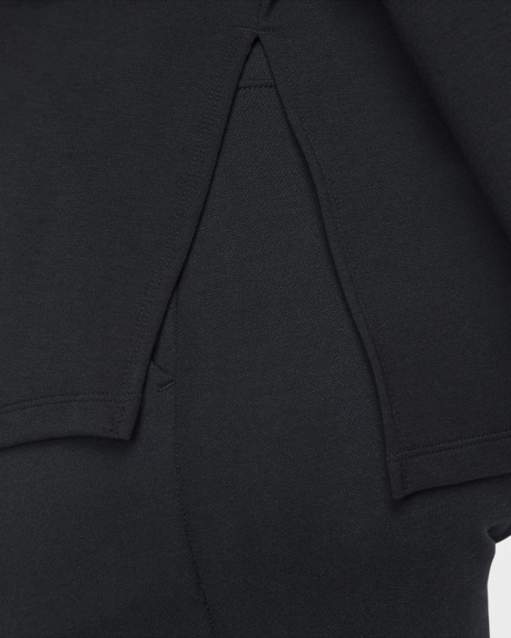 Sudadera Con Capucha Nike Yoga Dri-FIT Fleece Mujer Negras Gris | GUEIA-5374