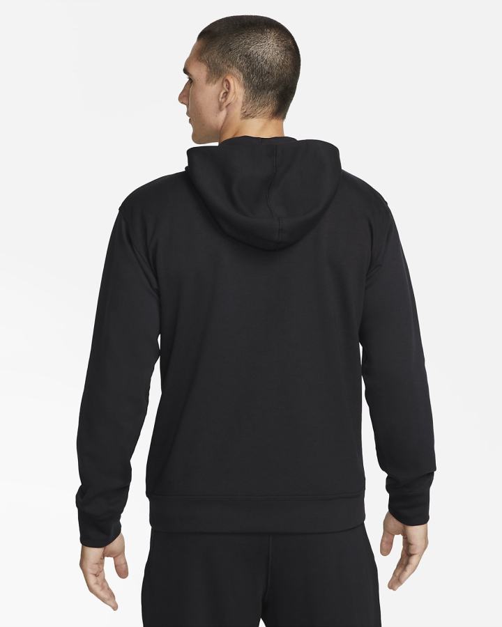 Sudadera Con Capucha Nike Yoga Dri-FIT Full-Zip Fleece Hombre Negras | RLCTW-2359