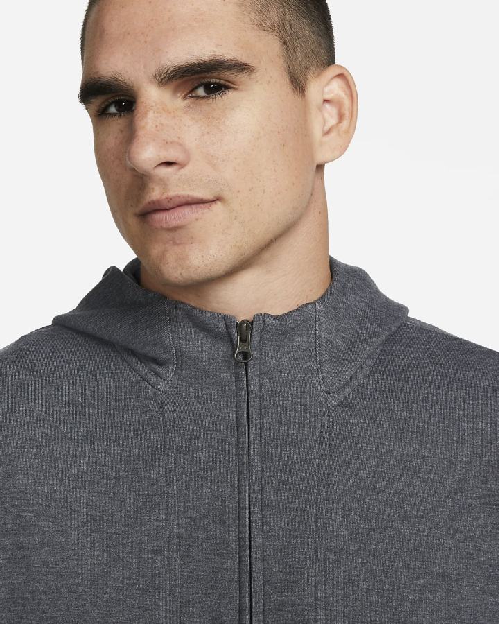 Sudadera Con Capucha Nike Yoga Dri-FIT Full-Zip Fleece Hombre Negras | TCFSE-9564